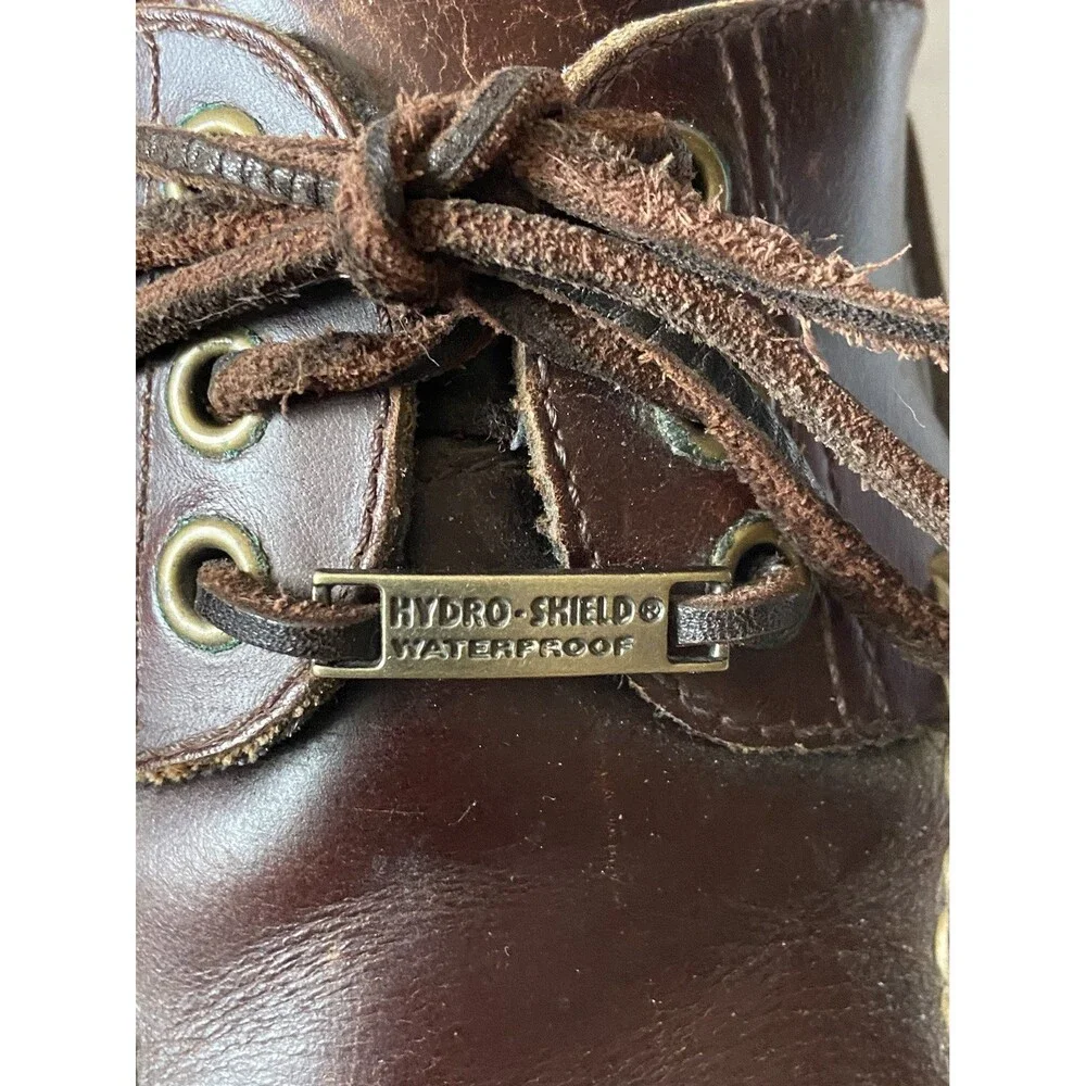 Rockport Mens Brown Leather Boat Deck shoes sz 9.5